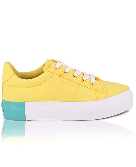 ladies yellow sneakers